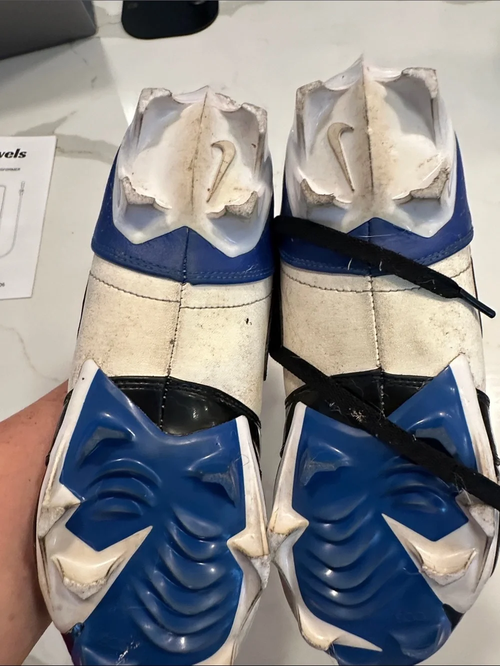 Nike Air Jordan Low Top cleats - Black & Blue